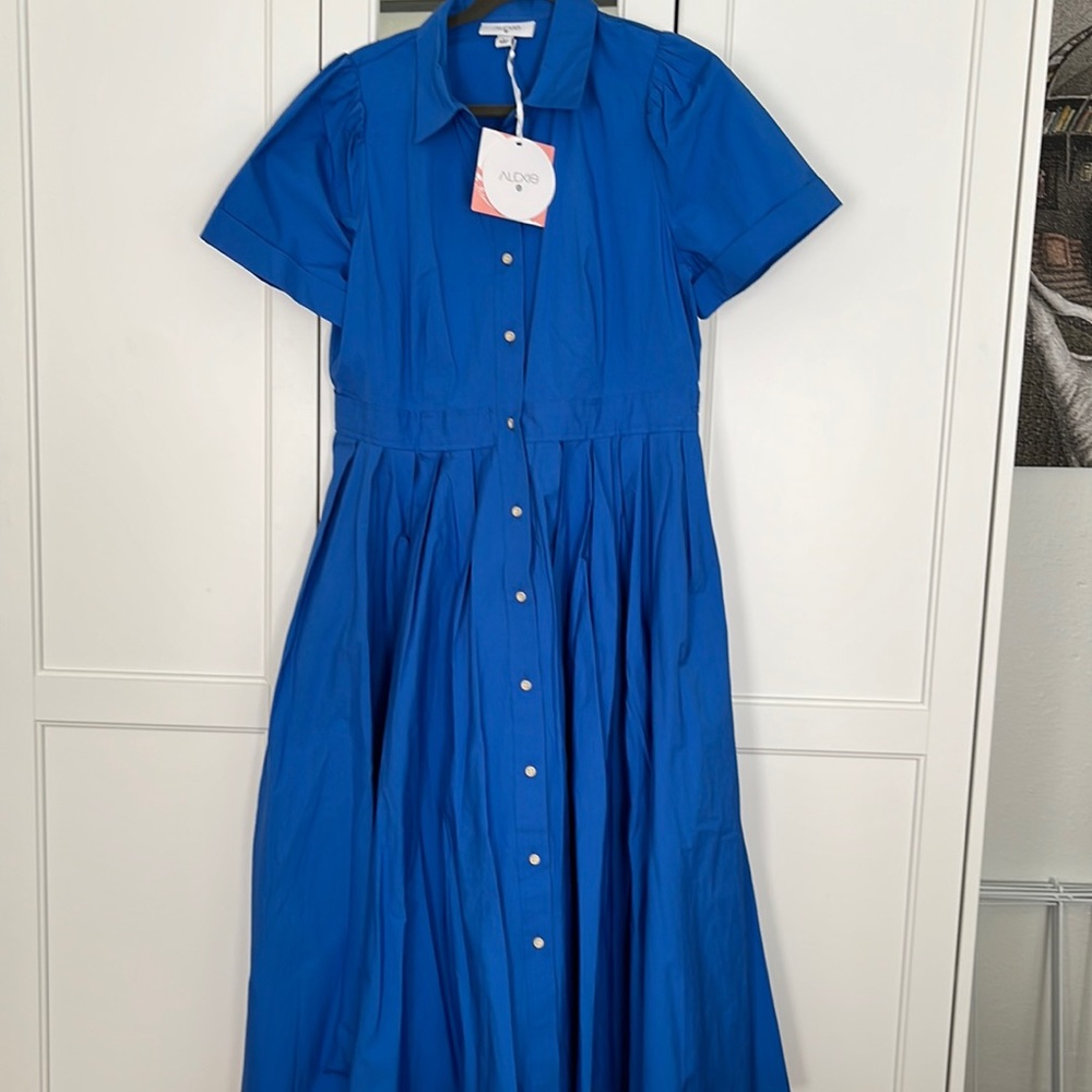 Bright blue Shirt dress